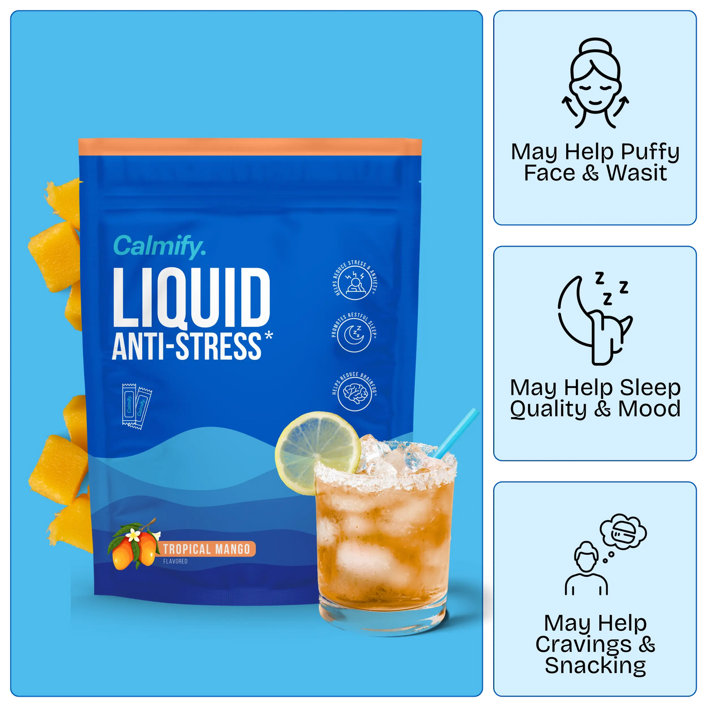 Fast-Acting Liquid Anti-Stress Supplement for Calm Focus & Mood Support
