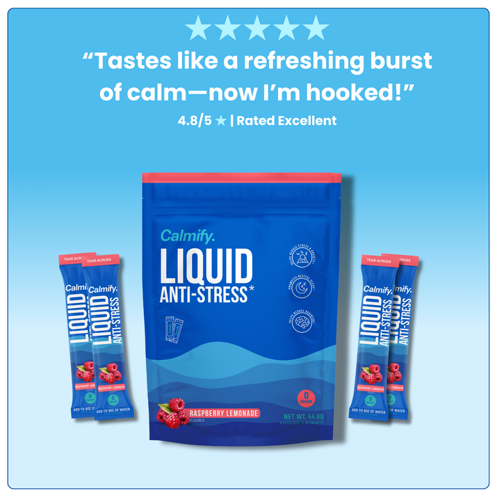 Fast-Acting Liquid Anti-Stress Supplement for Calm Focus & Mood Support
